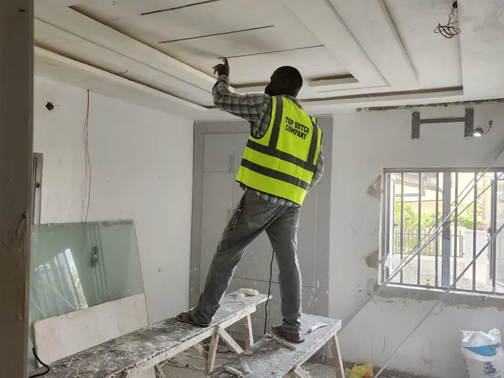 Room upgrade and surface preparation on site