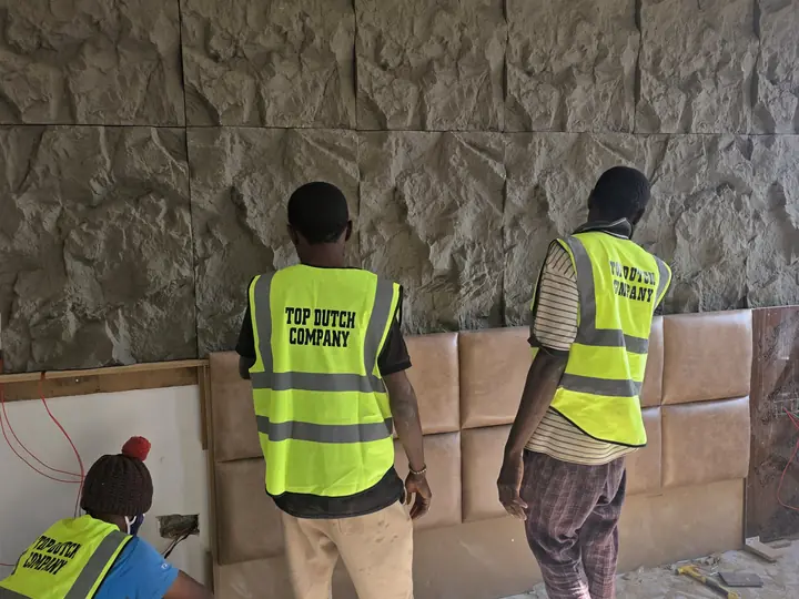 Decorative wall texture and surface finish inspection